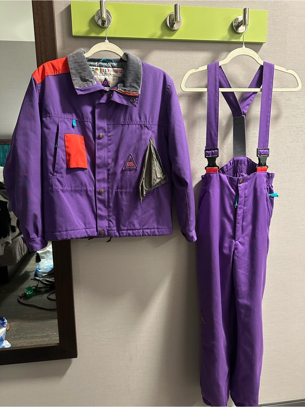Sportswear of Sweden SOS Purple Youth Snow Suit 2 Piece Coat and Trouser Girls